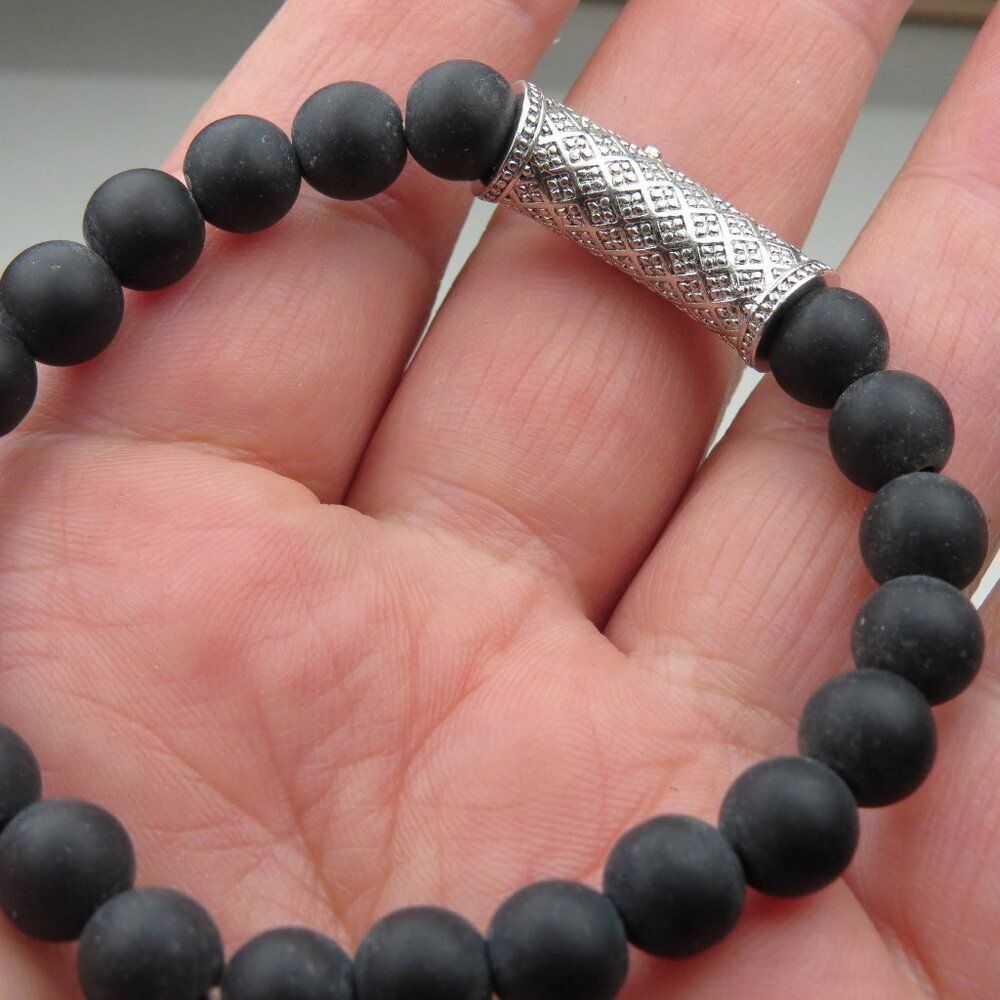 $120 Lava natural healing Yoga elastic Bracelet Men Women